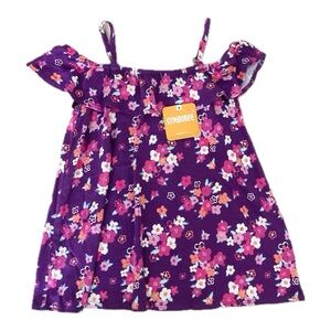 New With Tags Gymboree Island Girl Floral Tank Top - Off-Shoulder Ruffle, Size 7